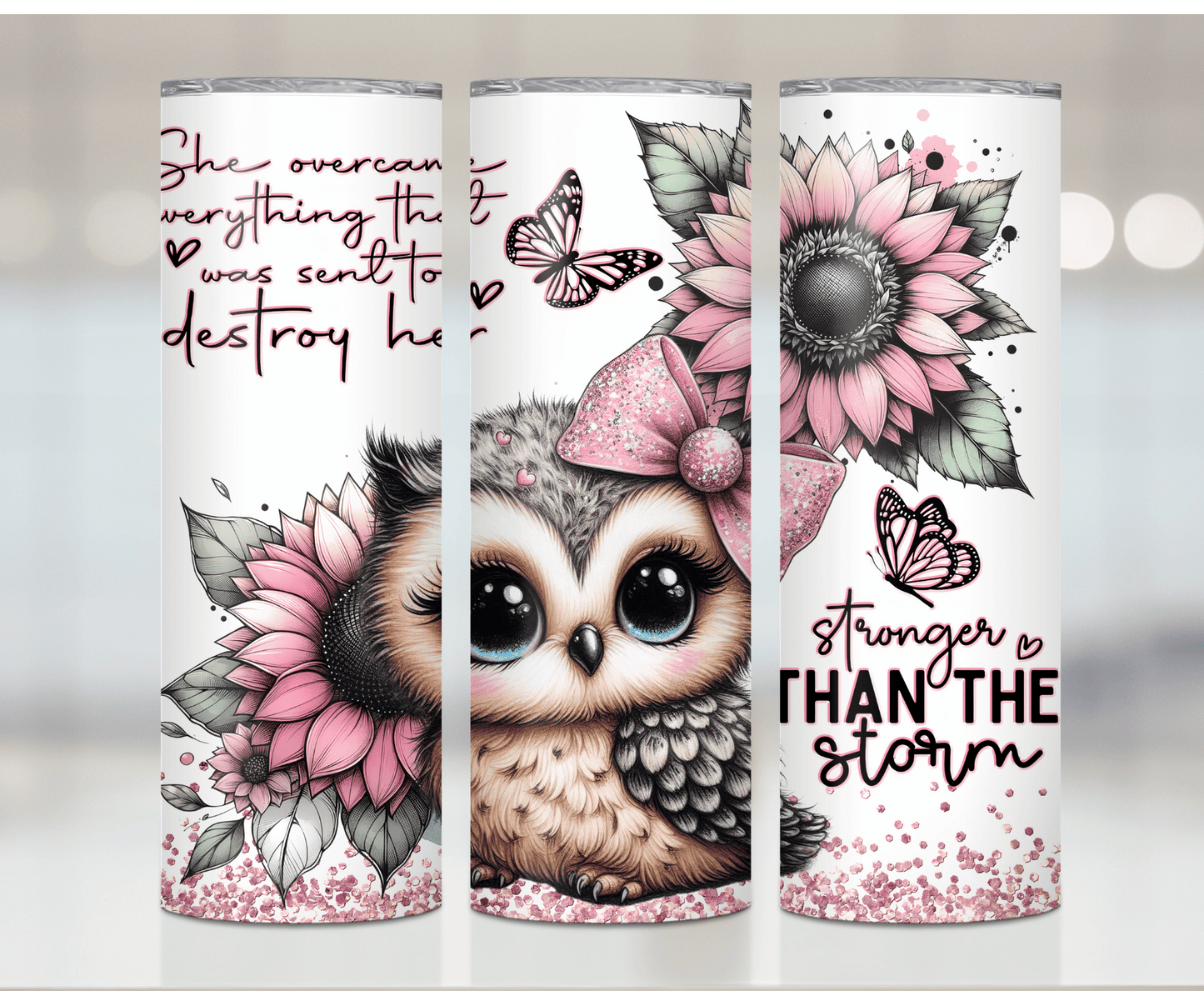 Owl Strong | Sublimation Tumbler Transfer - Griffin Expressions