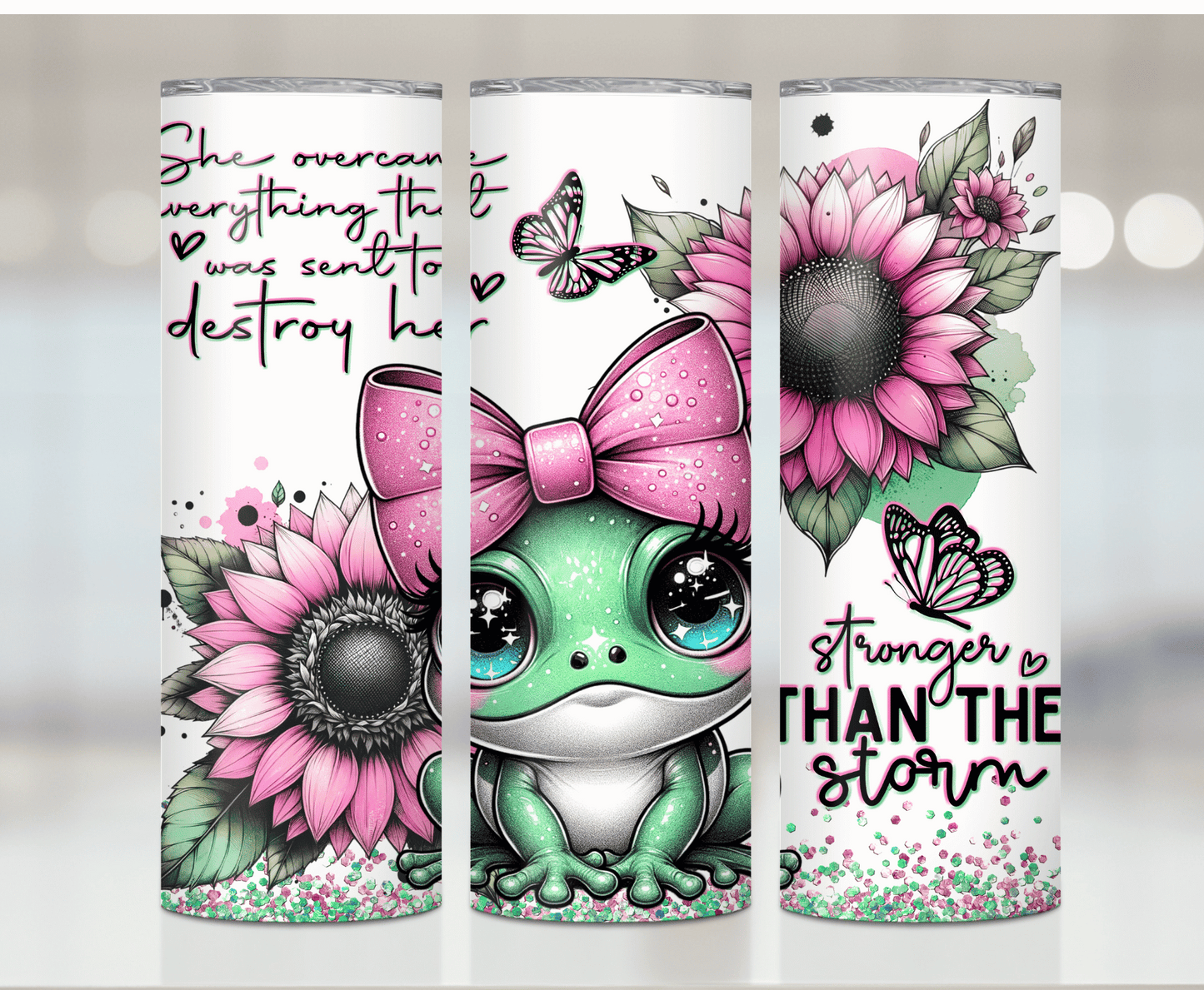 Frog Strong | Sublimation Tumbler Transfer