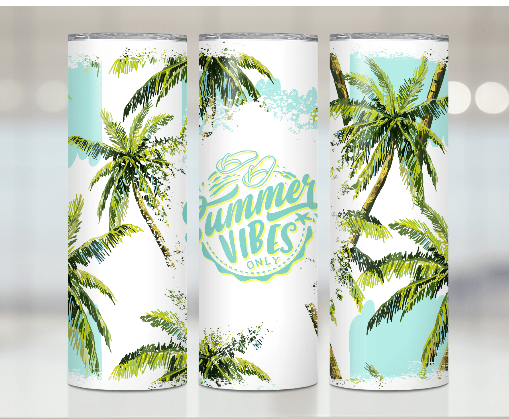 Summer Vibes | Sublimation Tumbler Transfer - Griffin Expressions