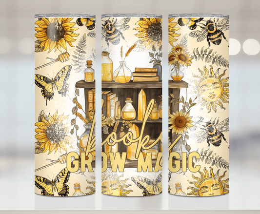Books Are Magic Print | Premium Sublimation Tumbler Transfers – Vibrant, Long-Lasting Designs