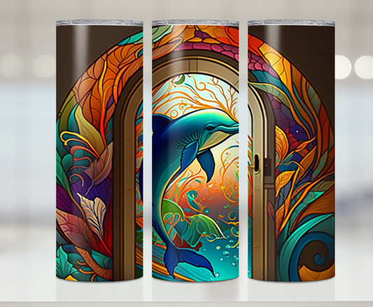 Cute Dolphin Print | Premium Sublimation Tumbler Transfers – Vibrant, Long-Lasting Designs