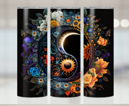 Celestial Yin & Yang Print | Premium Sublimation Tumbler Transfers – Vibrant, Long-Lasting Designs