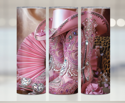 Glamorous Cowgirl Boots Print | Premium Sublimation Tumbler Transfers – Vibrant, Long-Lasting Designs