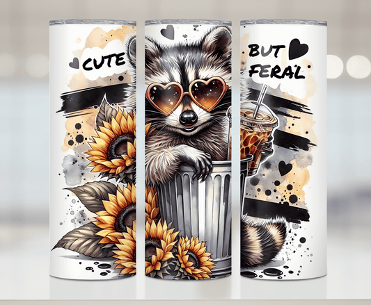 Cute But Feral | Premium Sublimation Tumbler Transfers – Vibrant, Long-Lasting Designs