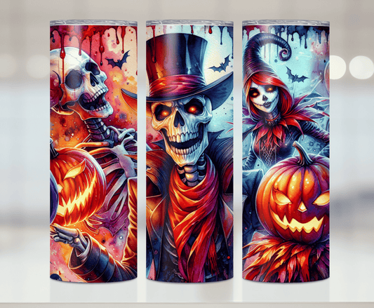 Halloween Skull | Premium Sublimation Tumbler Transfers – Vibrant, Long-Lasting Designs