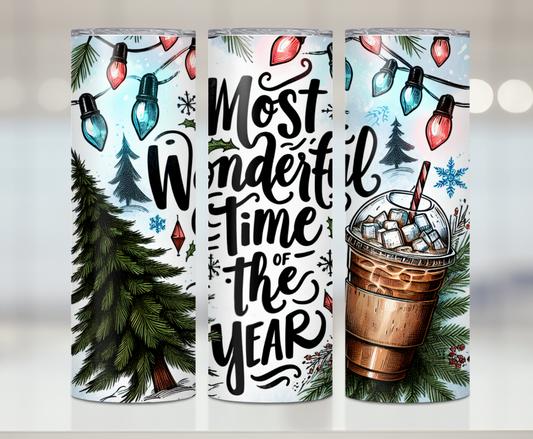 Most Wonderful Time Of The Year | Premium Sublimation Tumbler Transfers – Vibrant, Long-Lasting Designs