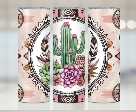 Rustic Western Cactus | Premium Sublimation Tumbler Transfers – Vibrant, Long-Lasting Designs