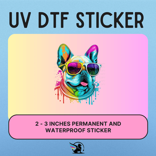 Watercolor Frenchy | UV DTF STICKER - Griffin Expressions