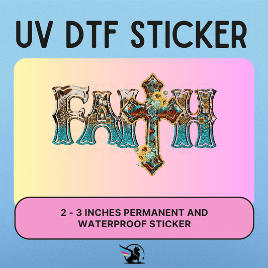 Faith Cross | UV DTF STICKER