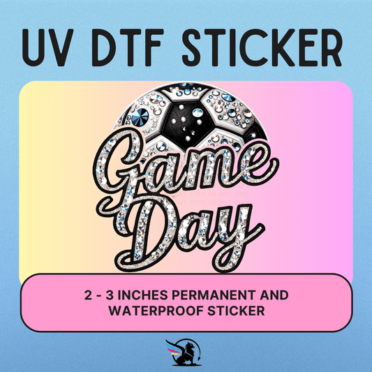 Game Day Soccer Bling | UV DTF STICKER