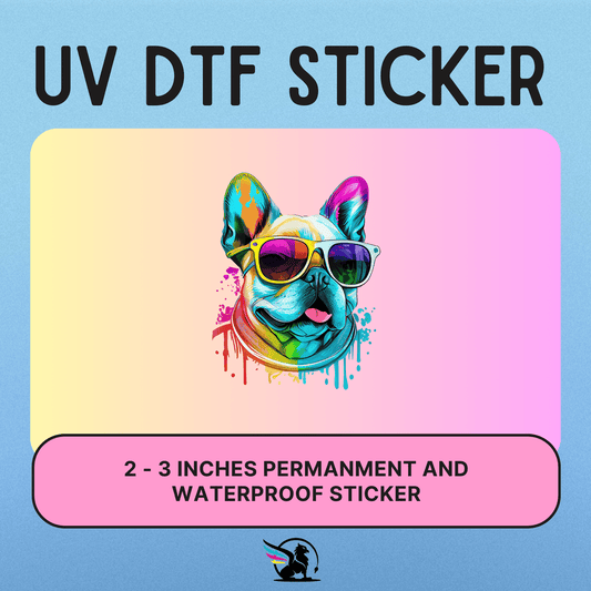 Watercolor Frenchy | UV DTF STICKER