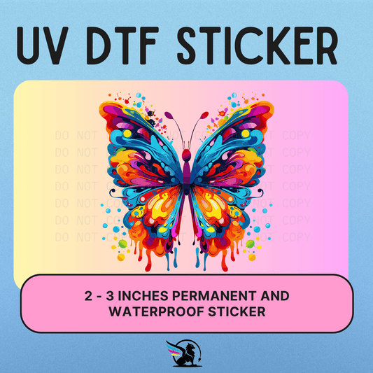 Watercolor Butterfly | UV DTF STICKER