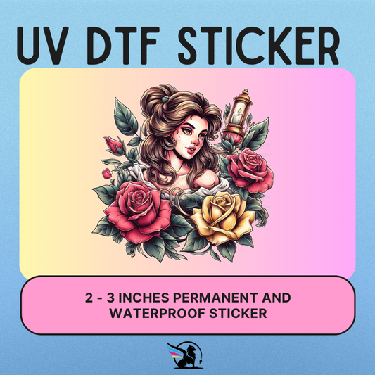Reading Princess | UV DTF STICKER
