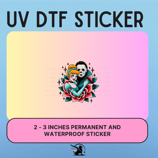 CINDERELLA AND MIKE| UV DTF STICKER