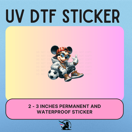 MOUSE SOCCER| UV DTF STICKER