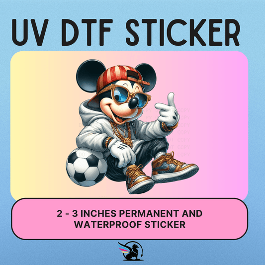 MOUSE SOCCER| UV DTF STICKER