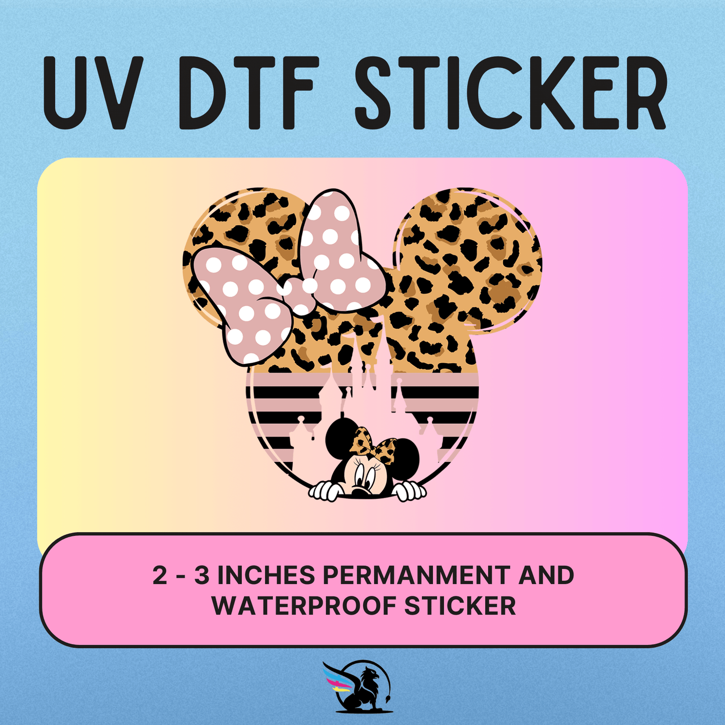 Mouse Girl | UV DTF STICKER