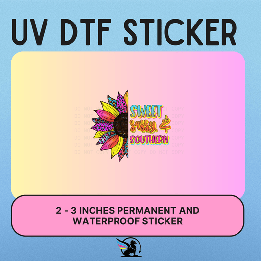 SWEET SASSY SOUTHERN  | UV DTF STICKER