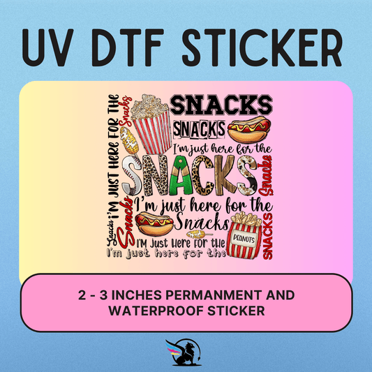 Ball Game Snack | UV DTF STICKER