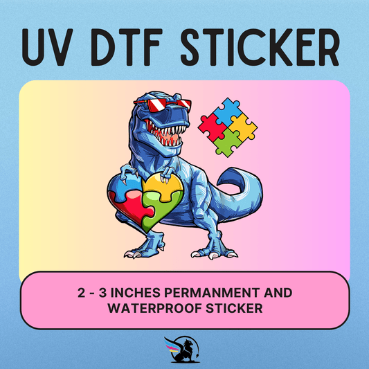 Autism Dino | UV DTF STICKER