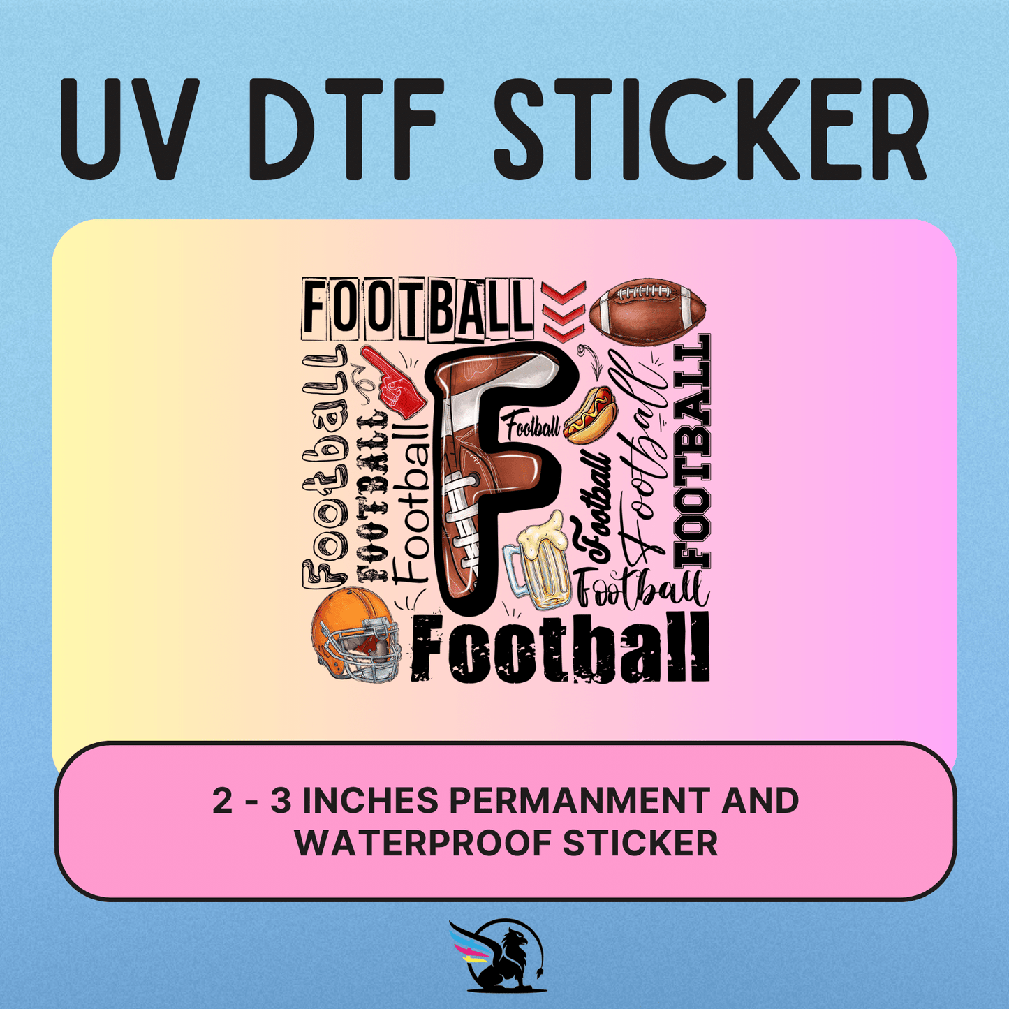 Football | UV DTF STICKER