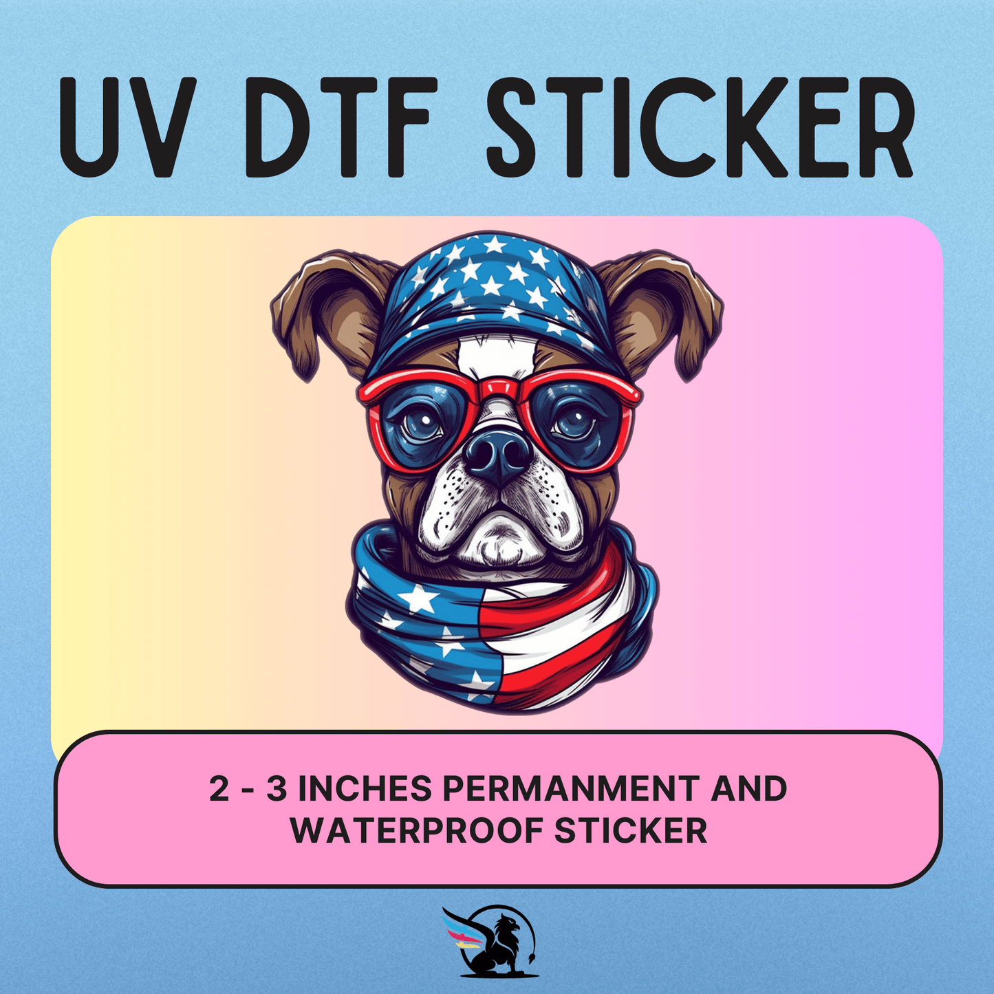 4th Of July Boston | UV DTF STICKER