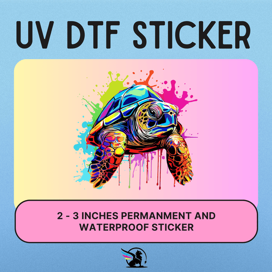 Water Colored Turtle | UV DTF STICKER