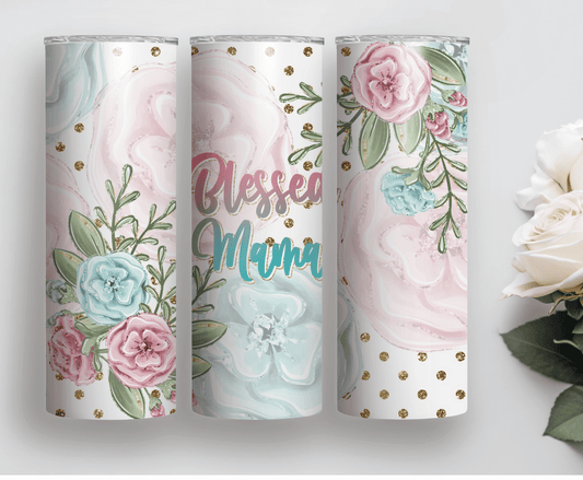 Blessed Mama | Sublimation Tumbler Transfer