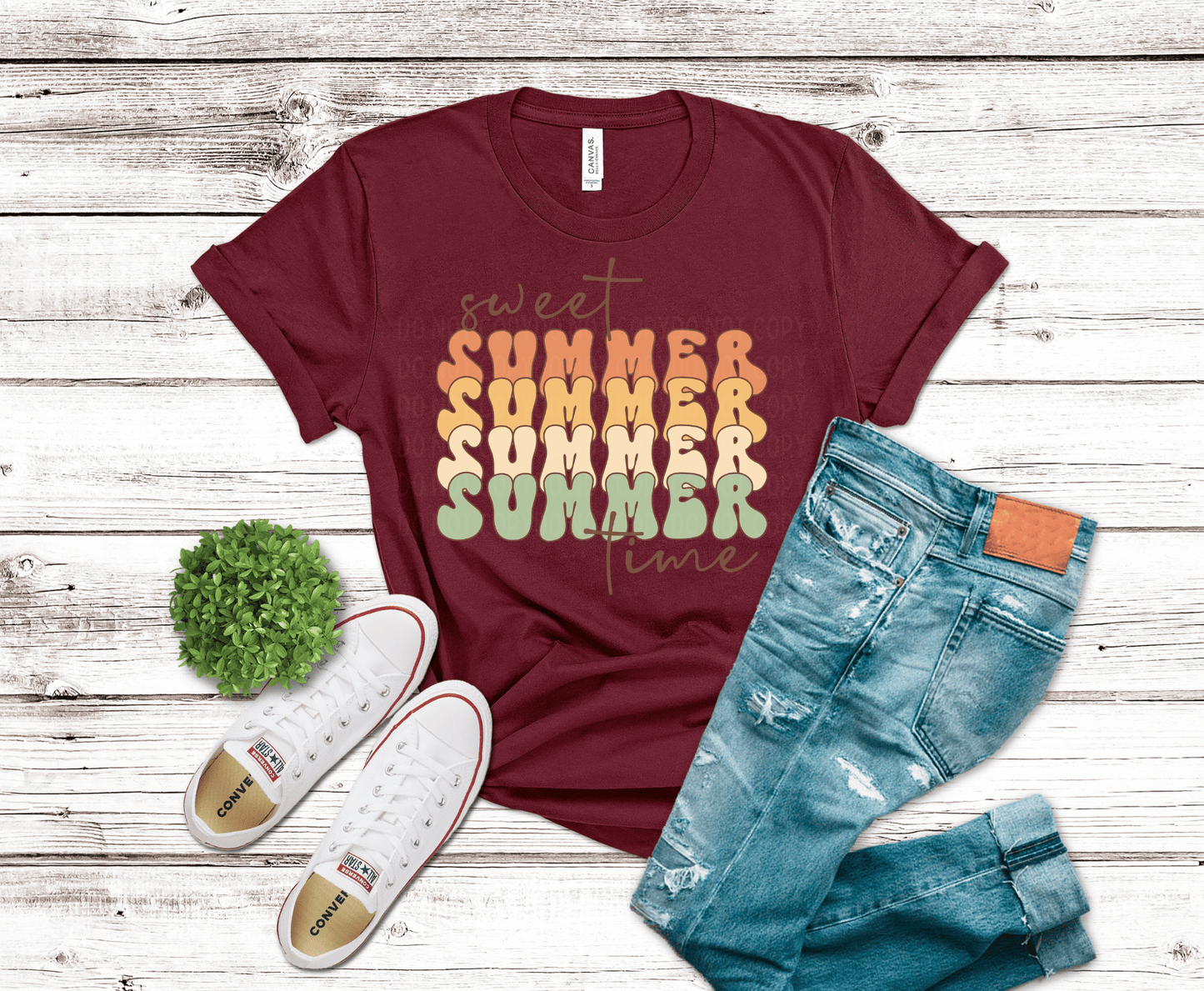 Premade DTF Transfer Gang Sheet For Graphic Tees | Summer Vibes