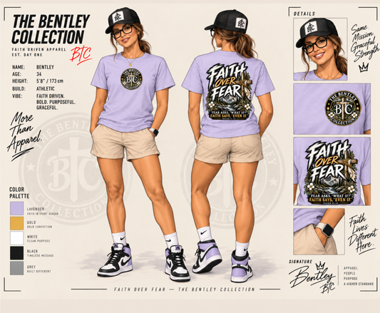 Faith Over Fear Women’s Christian Graphic Shirt | Isaiah 41:10 | The Bentley Collection