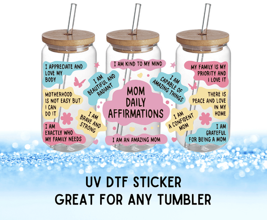 UV DTF Sticker | Mom Affirmations