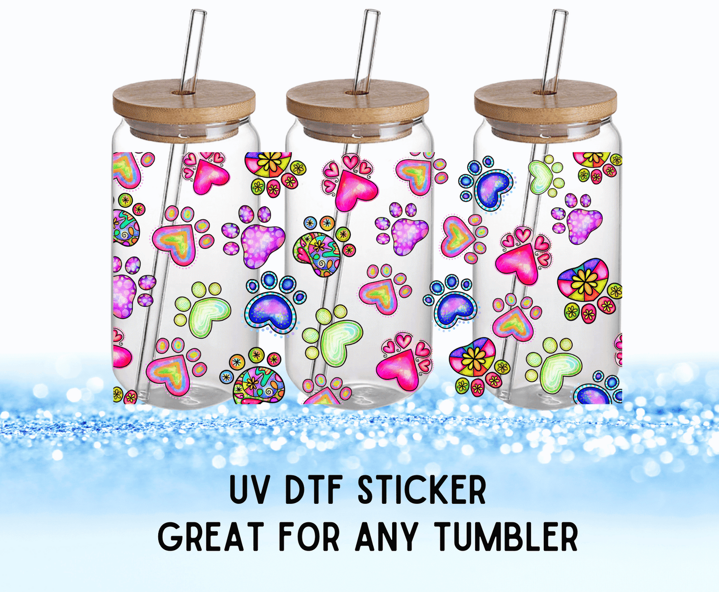 UV DTF Sticker | Paw Prints