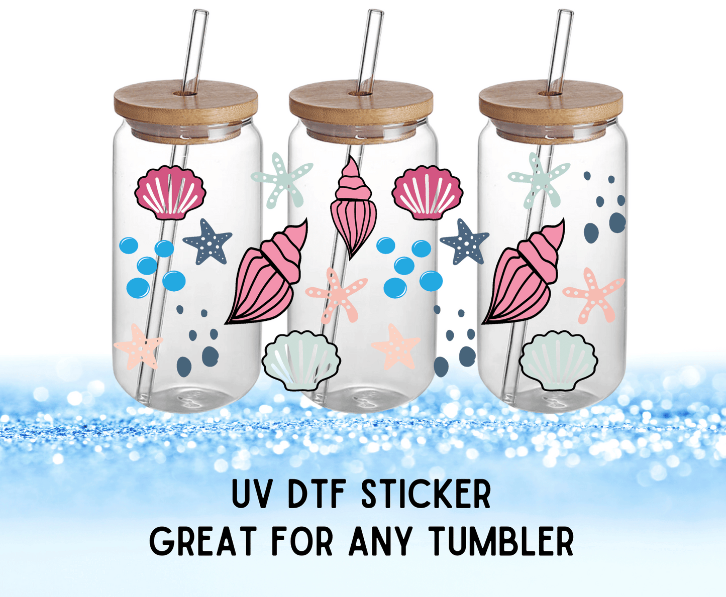 Shells | UV DTF Wrap – Waterproof, Durable, & Vibrant Sticker
