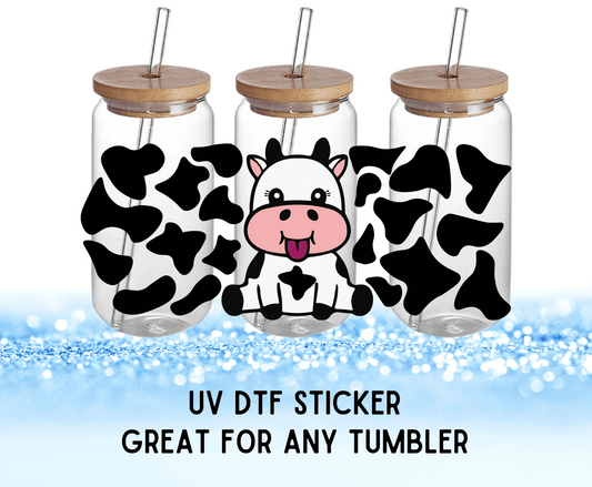 UV DTF Sticker | Cute Cow