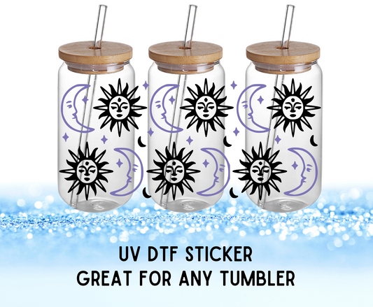 UV DTF Sticker | Moon & Stars