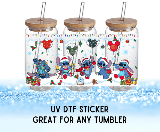 UV DTF Sticker | Christmas Stitch