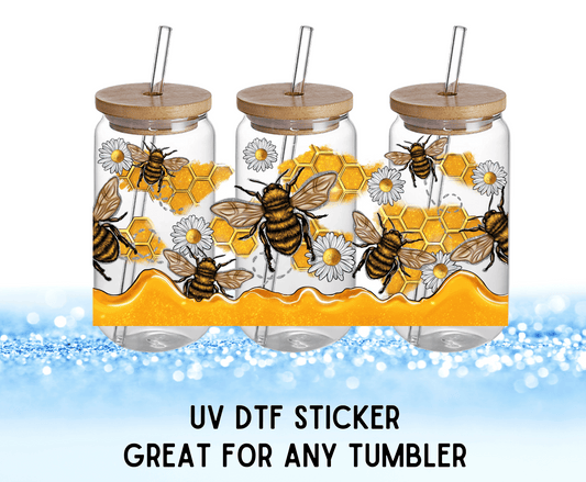 UV DTF WRAP | Honey Bee