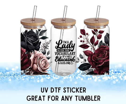 I'm A Lady | UV DTF Wrap – Waterproof, Durable, & Vibrant Sticker - Griffin Expressions