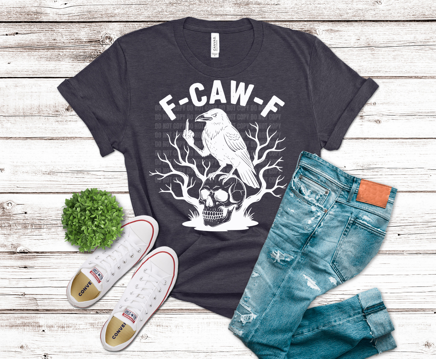 White F-Cawf  | DTF Heat Transfer