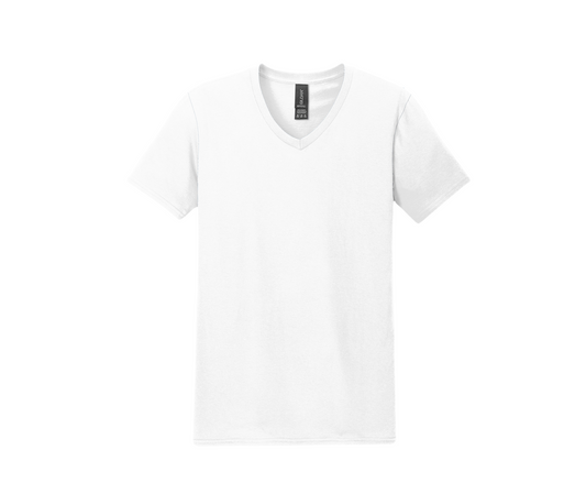 Gildan Softstyle® V-Neck T-Shirt | White