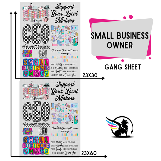 Premade DTF Transfer Gang Sheet For Graphic Tees | Small Business Owner