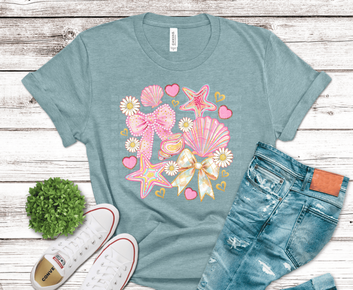 Girlie Beach Summer | Premade DTF Transfer Gang Sheet For Graphic Tees