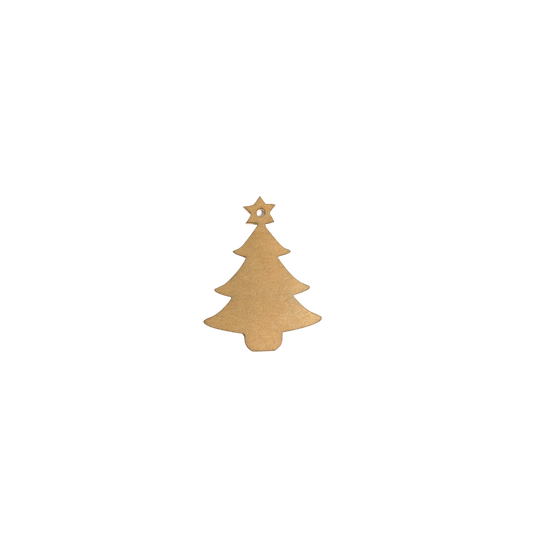 Christmas Tree With Star Keychain Acrylic