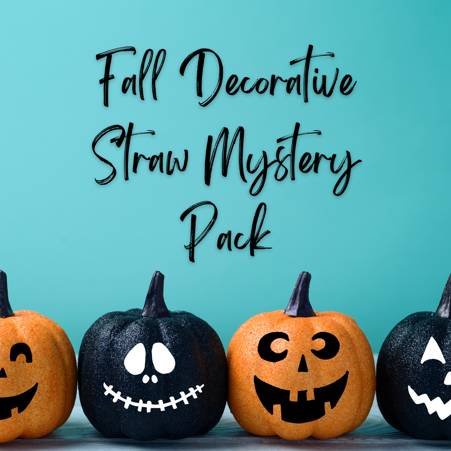 Fall Decorative Straw Mystery Pack (Set of 5)