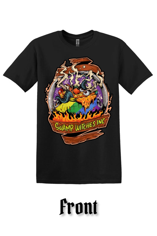 Swamp Witches Inc. Pride T-Shirt (Front Design)